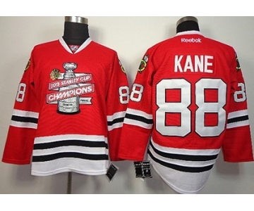 Chicago Blackhawks #88 Patrick Kane 2013 Champions Commemorate Red Jersey
