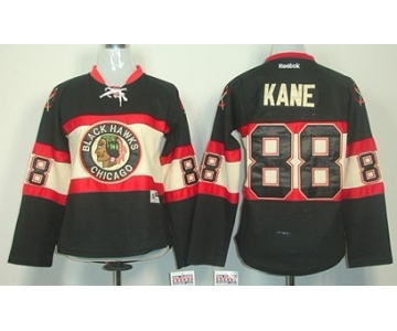 Chicago Blackhawks #88 Patrick Kane Black Third Womens Jersey