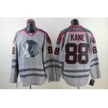 Chicago Blackhawks #88 Patrick Kane Charcoal Gray Jersey