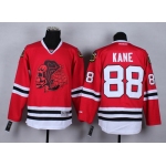 Chicago Blackhawks #88 Patrick Kane Red With Red Skulls Jersey