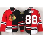 Chicago Blackhawks #88 Patrick Kane Red/Black Two Tone Jersey