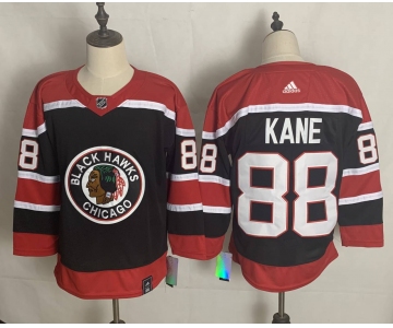 Men's Chicago Blackhawks #88 Patrick Kane Black 2021 Retro Stitched NHL Jersey