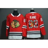 Men's Chicago Blackhawks #88 Patrick Kane NEW Red Fashion Adidas Stitched NHL Jersey