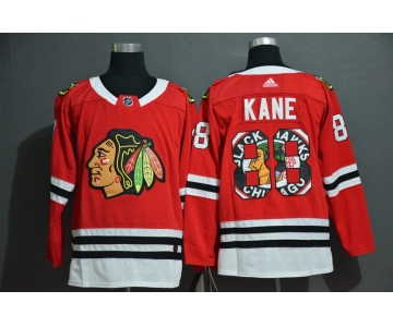 Men's Chicago Blackhawks #88 Patrick Kane NEW Red Fashion Adidas Stitched NHL Jersey