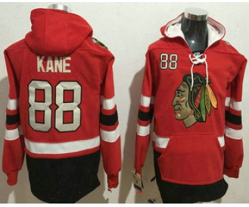 Men's Chicago Blackhawks #88 Patrick Kane NEW Red Stitched NHL Old Tim Hockey Hoodie