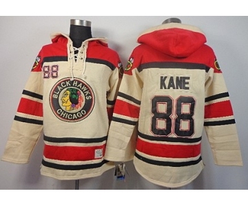 Old Time Hockey Chicago Blackhawks #88 Patrick Kane Cream Hoodie