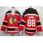 Old Time Hockey Chicago Blackhawks #88 Patrick Kane Red Kids Hoodie