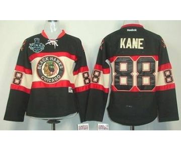 Women's Chicago Blackhawks #88 Patrick Kane 2015 Stanley Cup Black Third Jersey