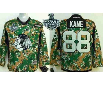 Youth Chicago Blackhawks #88 Patrick Kane 2015 Stanley Cup 2014 Camo  Jersey