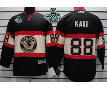 Youth Chicago Blackhawks #88 Patrick Kane 2015 Stanley Cup Black Third Jersey