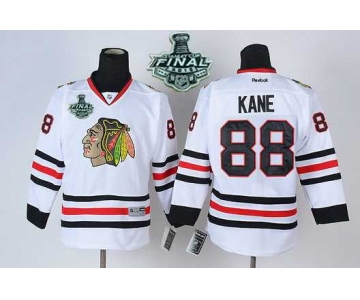 Youth Chicago Blackhawks #88 Patrick Kane 2015 Stanley Cup White Jersey