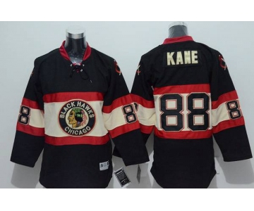 Youth Chicago Blackhawks #88 Patrick Kane Alternate Black Third NHL Reebok Jersey