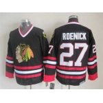 Chicago Blackhawks #27 Jeremy Roenick Black CCM Vintage Throwback Jersey
