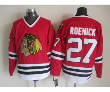 Chicago Blackhawks #27 Jeremy Roenick Red Throwback CCM Jersey