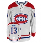 Men's Montreal Canadiens #13 Max Domi Adidas Authentic Away NHL Hockey Jersey