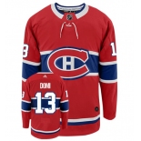 Men's Montreal Canadiens #13 Max Domi Adidas Authentic Home NHL Hockey Jersey