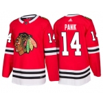 Adidas Chicago Blackhawks #14 Richard Panik  Red Home Authentic Stitched NHL Jersey