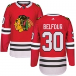 Adidas Chicago Blackhawks #30 ED Belfour Red Home Authentic Stitched NHL Jersey