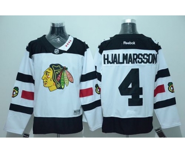 Blackhawks #4 Niklas Hjalmarsson White 2016 Stadium Series Stitched NHL Jersey