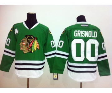 Chicago Blackhawks #00 Clark Griswold Green Throwback CCM Jersey