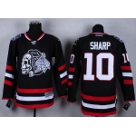 Chicago Blackhawks #10 Patrick Sharp 2014 Stadium Series Black With Black Skulls Jersey