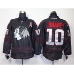 Chicago Blackhawks #10 Patrick Sharp Black Ice Jersey