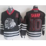 Chicago Blackhawks #10 Patrick Sharp Black Ice Skulls Jersey