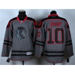 Chicago Blackhawks #10 Patrick Sharp Charcoal Gray Jersey