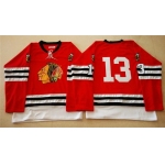 Chicago Blackhawks #13 Daniel Carcillo 1960-61 Red Vintage Jersey