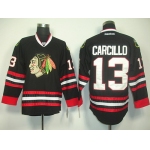 Chicago Blackhawks #13 Daniel Carcillo Black Jersey