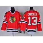 Chicago Blackhawks #13 Daniel Carcillo Red Jersey