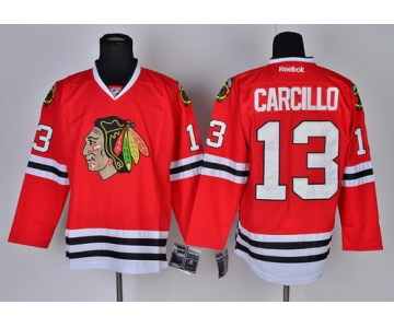 Chicago Blackhawks #13 Daniel Carcillo Red Jersey