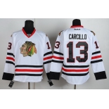 Chicago Blackhawks #13 Daniel Carcillo White Jersey