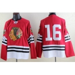 Chicago Blackhawks #16 Bobby Hull 1960-61 Red Throwback CCM Jersey