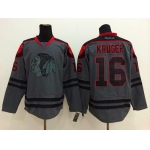 Chicago Blackhawks #16 Marcus Kruger Charcoal Gray Jersey