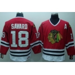 Chicago Blackhawks #18 Denis Savard Red Throwback CCM Jersey