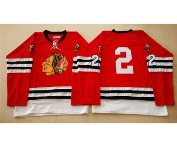 Chicago Blackhawks #2 Duncan Keith 1960-61 Red Vintage Jersey
