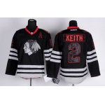 Chicago Blackhawks #2 Duncan Keith Black Ice Jersey