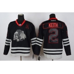 Chicago Blackhawks #2 Duncan Keith Black Ice Skulls Jersey