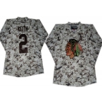 Chicago Blackhawks #2 Duncan Keith White Camo Jersey