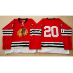 Chicago Blackhawks #20 1960-61 Red Vintage Jersey