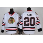 Chicago Blackhawks #20 Brandon Saad White Jersey