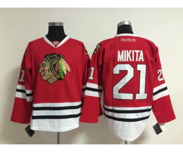 Chicago Blackhawks #21 Stan Mikita Red Jersey