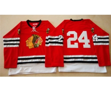Chicago Blackhawks #24 Martin Havlat 1960-61 Red Vintage Jersey