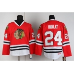 Chicago Blackhawks #24 Martin Havlat Red Throwback CCM Jersey