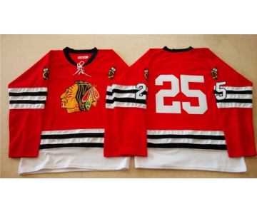 Chicago Blackhawks #25 Matt Carey 1960-61 Red Vintage Jersey