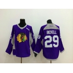 Chicago Blackhawks #29 Bryan Bickell 2014 Training Purple Jersey