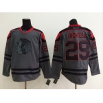 Chicago Blackhawks #29 Bryan Bickell Charcoal Gray Jersey