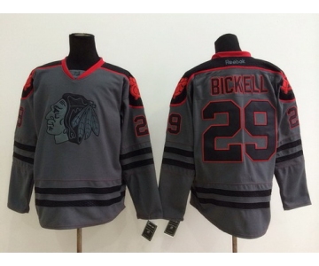 Chicago Blackhawks #29 Bryan Bickell Charcoal Gray Jersey