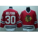 Chicago Blackhawks #30 Ed Belfour Red Throwback CCM Jersey